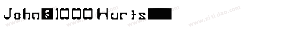 John's 1000 Hurts字体转换